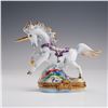 Image 1 : Hand Painted Unicorn Ring Box Peint Main France