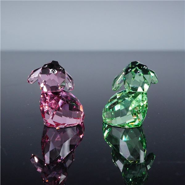2pc Swarovski Crystal Lovlots Figurines, George and Georgina