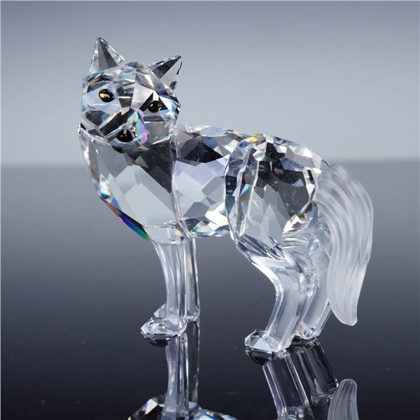 Swarovski Silver Figurine, Wolf