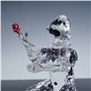 Image 2 : 4pc Swarovski Crystal 2001 Harlequin Figurine with Base, Plaque, and Pin