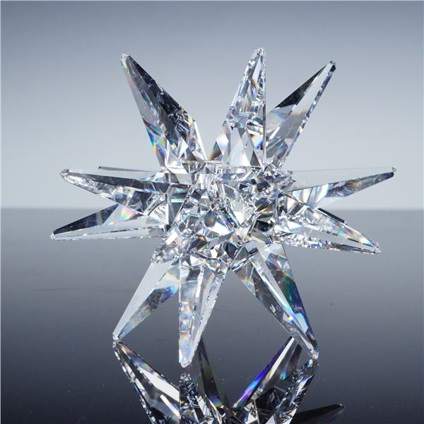 Swarovski Silver Crystal Candle Holder, Medium Star