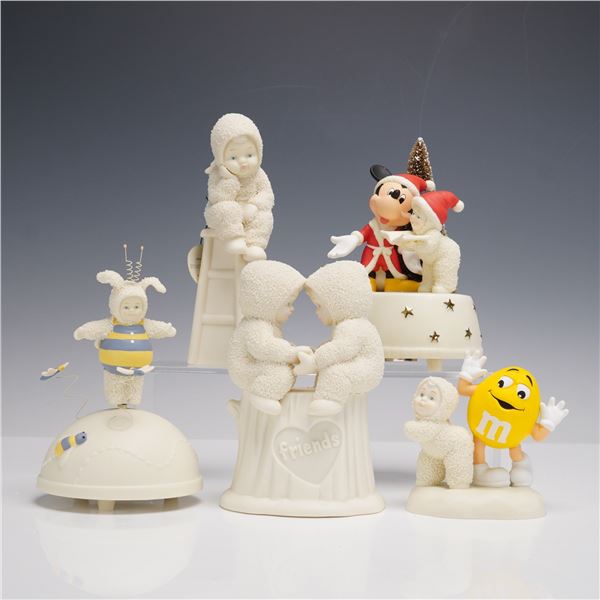 5pc Department 56 Snowbabies Figurines and Music Boxes