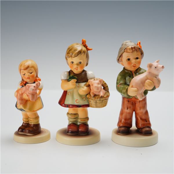 3pc Goebel Hummel Figurines, Prized Pigs