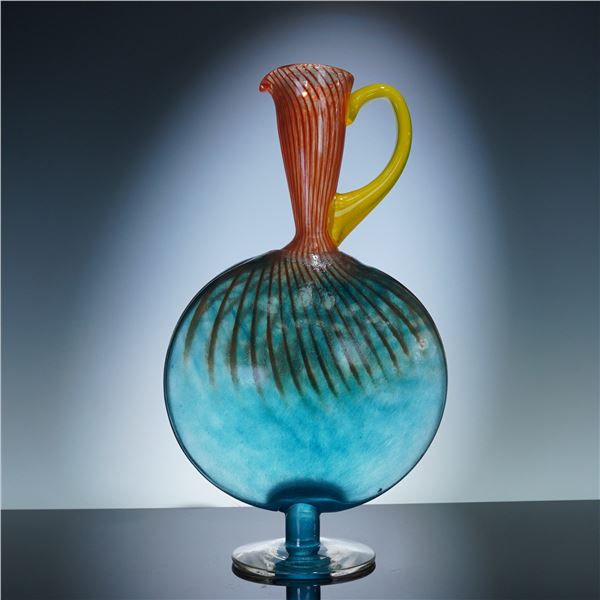 Kosta Boda Kjell Engman Art Glass Jug, Bon Bon