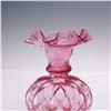 Image 5 : 4pc Cranberry Glass Vases and Pitcher