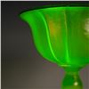 Image 8 : Uranium Glass Compote Bowl