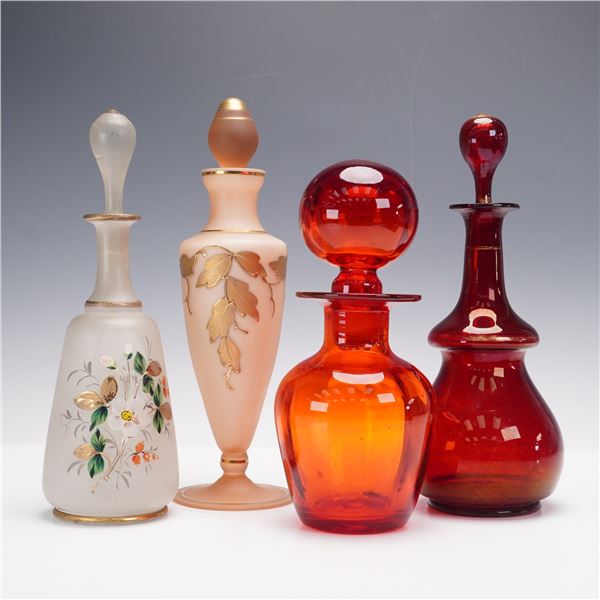 8pc Assorted Glass Decanters with Stoppers