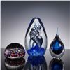 Image 2 : 3pc Blown Art Glass Studio Paperweights