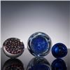 Image 3 : 3pc Blown Art Glass Studio Paperweights