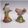 Image 1 : 2pc Boehm Porcelain Figurines, Baby Mockingbird and Baby Cardinal
