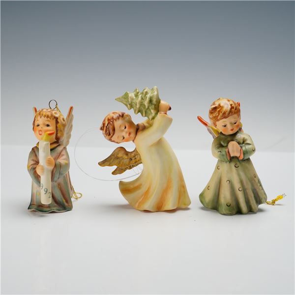 3pc Goebel Hummel Angel Christmas Ornaments