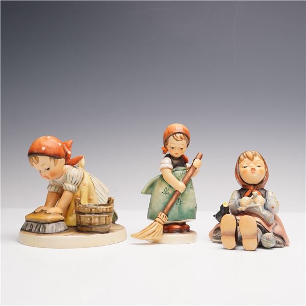 3pc Goebel Hummel Porcelain Figurines