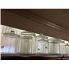 Image 2 : Large Lot of Glass Cookie Jars (x10) and a Collection of Coloured Glasses and Vases