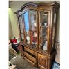 Image 1 : China Hutch Cabinet 3 Drawer, 2 Cabinets and 3 Shelves 59x16x82"