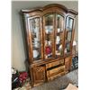 Image 3 : China Hutch Cabinet 3 Drawer, 2 Cabinets and 3 Shelves 59x16x82"