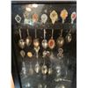 Image 2 : Collectable Spoons in Display Cabinet