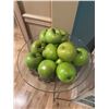 Image 2 : Lot of Decorative Birds, Glass Bowl on Stand w Faux Apples, Red Boxes & 2 Decorative Wooden Obelisks