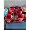 Image 2 : Set of Red Temptations Old World and Carved Old World Oven-Microwave-Dishwasher Safe Cookware