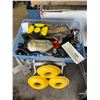 Image 2 : Assorted Tool Lot:  Parts, Work Stand, Bits CordPro x3, Tie Down Straps and More