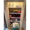 Image 1 : Closet Contents: Towels, New Robes, Home Decor, Christmas Items, Craft Supply< Knitting, Socks