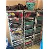 Image 1 : 3x Wire Storage Racks Filled with Assorted Women's Clothing UNdergarments, Casual Wear Socks & More