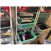 Image 2 : 3x Wire Storage Racks Filled with Assorted Women's Clothing UNdergarments, Casual Wear Socks & More