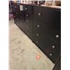 Image 2 : 3 Black Dresser and Contents 31.5x16x34"
