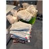 Image 1 : Bathroom Variety Lot: Towels, Wall Art, Glass Containers, Storage Bath Mats, Ironing Board & More
