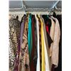 Image 2 : Rack of Designer Women's Clothing Mostly New with Tags Blouses, Tops, Jackets, Shirts and More