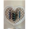 Image 2 : 2 Heart Shaped Jewelry Boards with a Collection of Bracelets