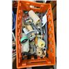 Image 1 : Box Lot:  Drywall Tools, Heavy Duty Ratchet Straps and More
