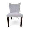 Image 1 : Pair of Muse and Merchant Greg Dining Room Armless Fabric Chairs w Wooden Legs