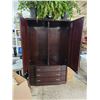 Image 2 : Large Wooden Cabinet Wardrobe 41x68x19"