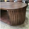 Image 2 : Oval Shaped Wooden Coffee Table 48x24x18"