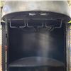 Image 2 : Smoker Style Metal Bar Storage: w Wine Glass Racks and Bottle Storage 68x22"
