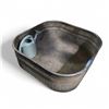Image 1 : Large Metal Basin and Watering Can (Perfect For Ice & Beer, Planter or Pond) 37x19"