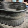 Image 2 : Large Metal Basin and Watering Can (Perfect For Ice & Beer, Planter or Pond) 37x19"