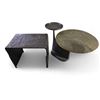 Image 1 : 2 Accent  Cast Metal Tables: Rectangle Table & 21x14x17.5" & 2 Tiered  Accent Table 32"x22.5"