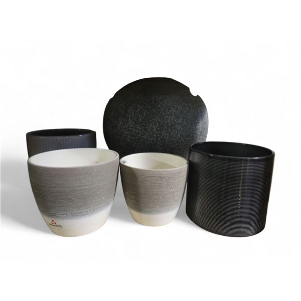 Set Decoration Lot Home Decor: Scheurich Clay Planters and Ceramic Potting Containers/Vases