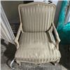 Image 2 : Bergere Style Accent Chair Creme Colour 38" Tall 28" Wide