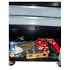 Image 8 : Stanley Rolling Tool Chest Tool Box w Contents: Hardware, Hammers, Stapler, Measuring Tape & More