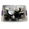 Image 3 : Sharp Aquos TV LC-32D59U 32" Television & Bin of Desk Lamps & Extension Cords