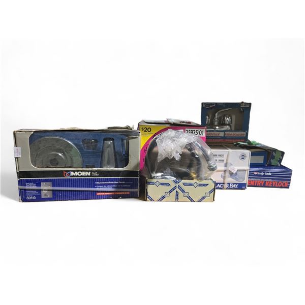Home Improvement Lots, Hinges, Faucets, Locks, Flood Lights, Friedrich Bathtub Faucet (BNIB) & More