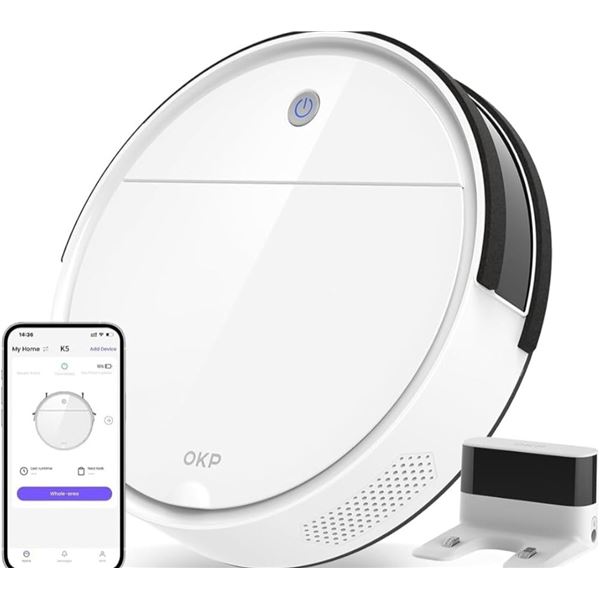 OKP Life K5 Pro Robot Vacuum and Mop, 2 in 1 Mopping Robotic Vacuum MSRP $350 USD