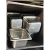 Image 2 : 2 Large Bins Filled w Stainless Steel Inserts