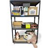 Image 1 : 3 Shelves of Misc. - Decor Penguin, Kitchen Tools, Wall Clocks, Decor, Etc.