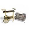 Image 1 : Group of 2 - Bar Cart & 3 Tier Small Shelf