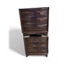 Image 1 : Modern Geometric Walnut Dressers (Set of 2)