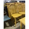 Image 2 : Light Pine Dining Set with Bench, Table and Chairs
