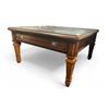 Image 3 : Group of 3 - Glass Top Coffee Table & 2 Glass Top End Tables